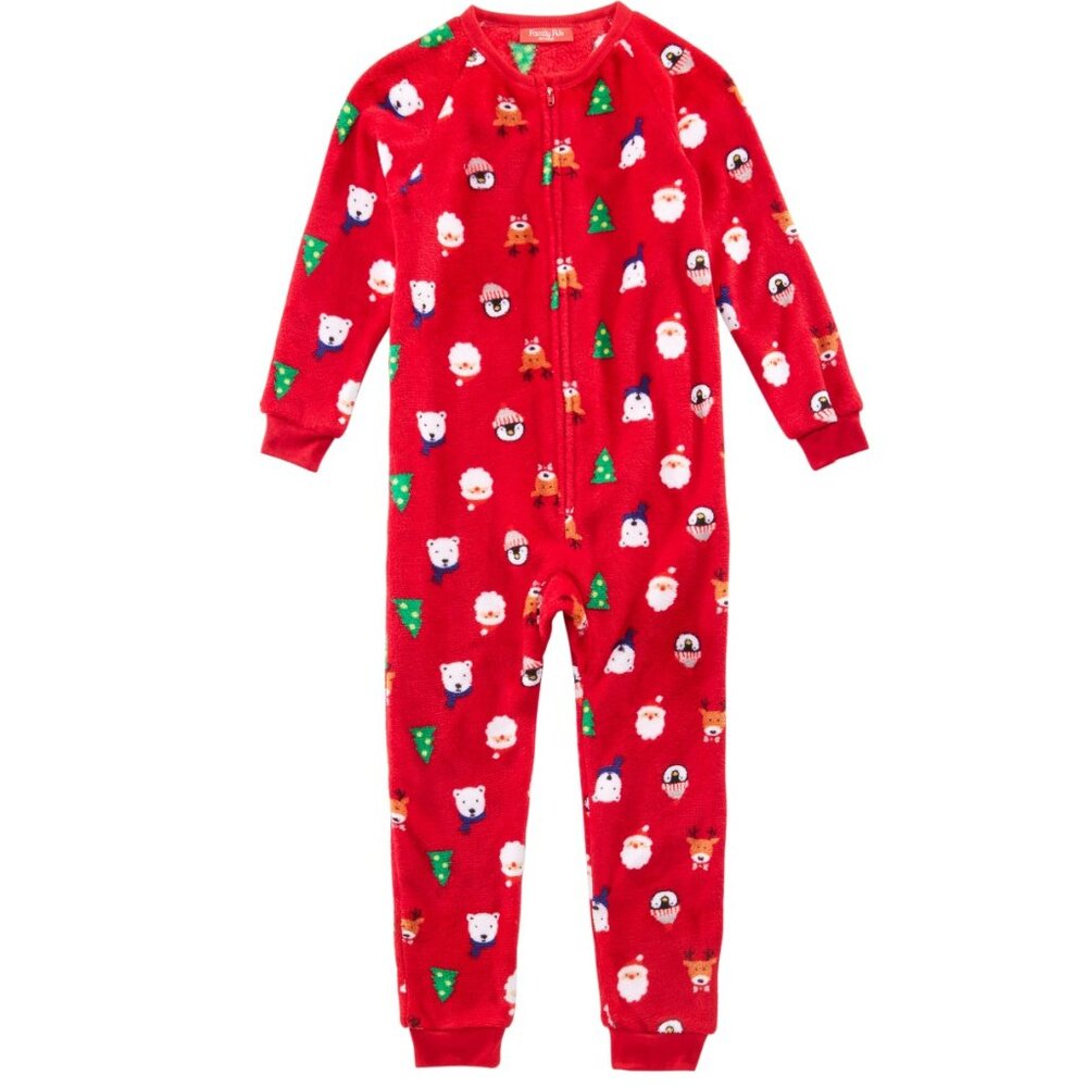 Family Pajamas Kids' Matching Santa Pajamas NWT